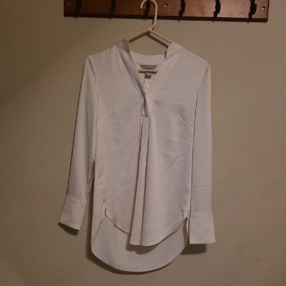 H&M White Button Down Shirt for Women